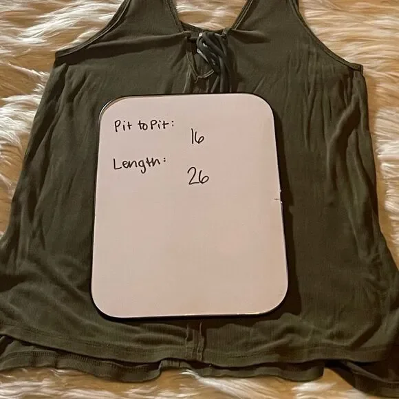 Free People Olive Green Tank Top - Picture 8 of 10